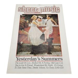 Vintage Sheet Music Magazine June/July 1985 Issue Yesterdays Summers